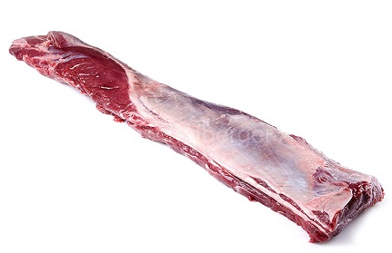 Entrecôtes de cerf sans peau ca.12 kg EU avec peau argent, ca. 1.5 - 2.5 kg piece