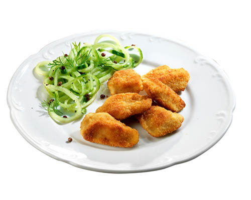 Chicken Nuggets ca.25g, pan., vorfritti Naturform 2 x 2.5 kg Thai dek.befr.