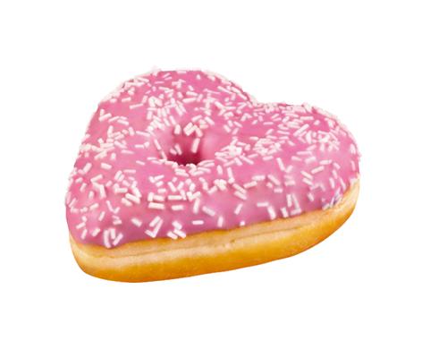 Donuts Herz vegan ungefüllt 48x52g Margo 